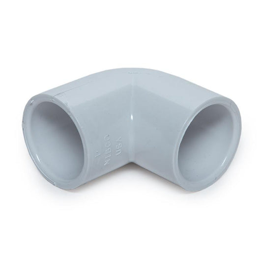Alkūnė 406-007, PVC-U, 3/4"x90° klijuojamas vidus