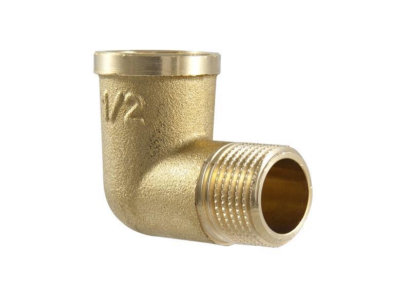 Alkūnė 210P, TDM Brass, 3/4", vidinis/išorinis sriegiai
