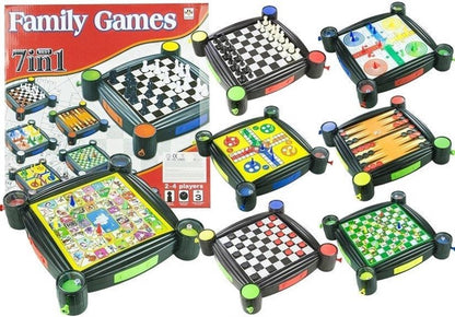 Stalo žaidimų rinkinys FAMILY GAMES 7 IN 1