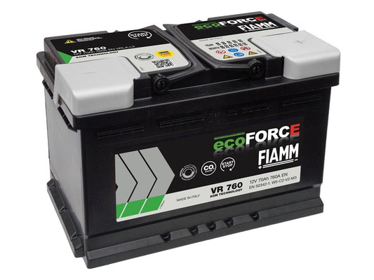 Akumuliatorius Fiamm Ecoforce, 70 Ah, 760 A, 12 V