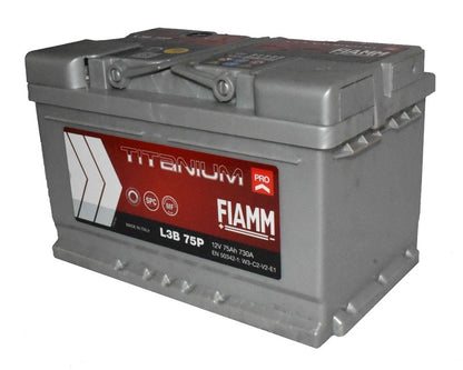 Akumuliatorius Fiamm L3B 75P, 75 Ah, 730 A, 12 V