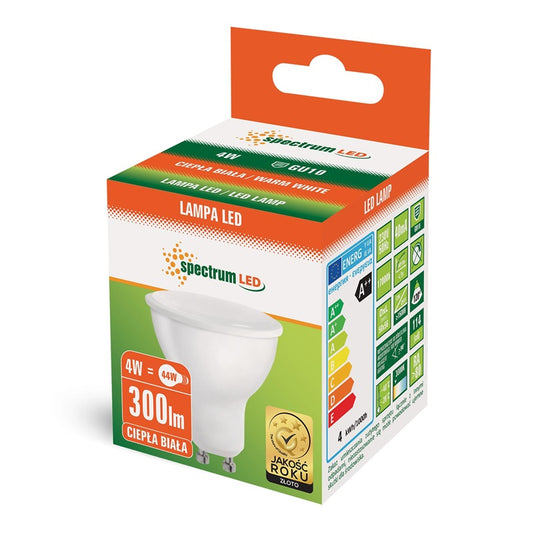 Żarówka LED GU10 MR16 4W 3000K 300LM 110°