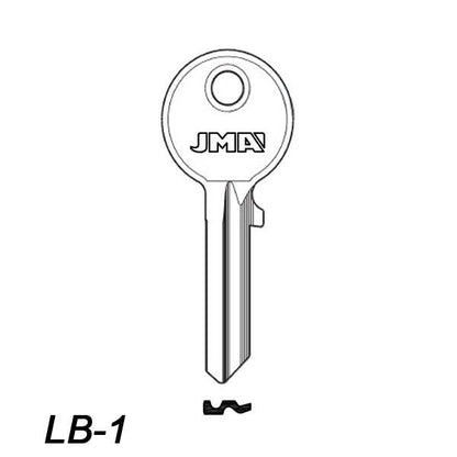 Półfabrykat klucza Jma LB-1, 1 szt.