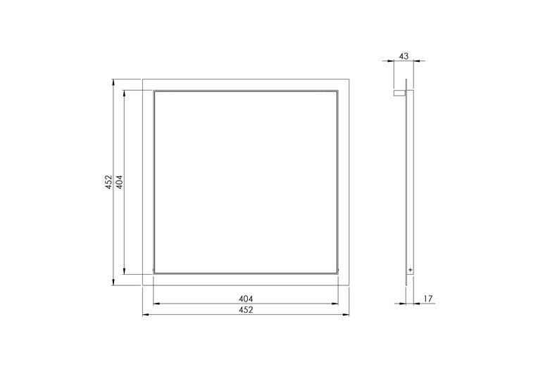 Drzwiczki rewizyjne EUROPLAST RLR4040, 40 x 40 cm