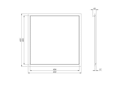 Drzwiczki rewizyjne EUROPLAST RLR6060, 60 x 60 cm