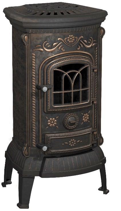 Cast iron stove NORDFLAM VERDO PATINE, 7 kW