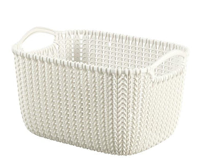 Daiktadėžė CURVER KNIT, 19 l, balta, 40×30×23 cm