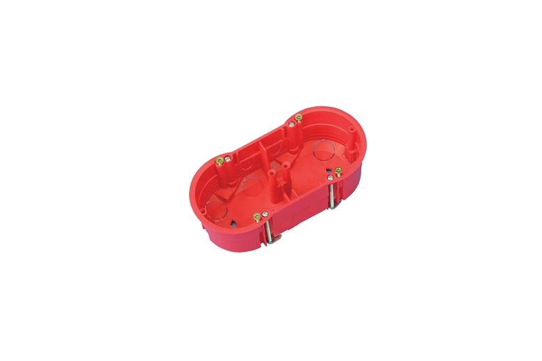 Montavimo dėžutė dvivietė Pawbol A.0010A, 68 x 46 mm