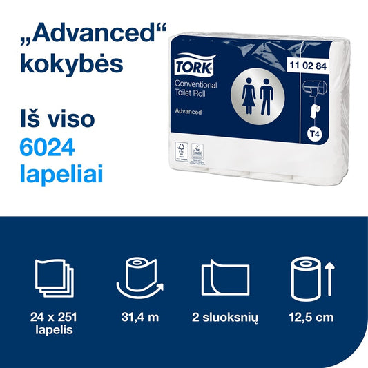 Tualetinis popierius Tork Conventional Advanced, 24 vnt.