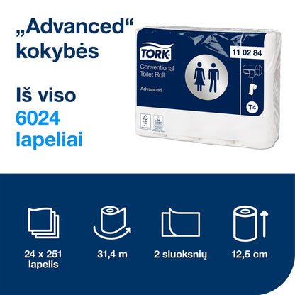 Papier toaletowy Tork Conventional Advanced, 24 szt.