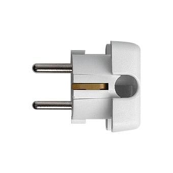 Wtyczka kątowa N&L, 3P, 16A, 250V, biała