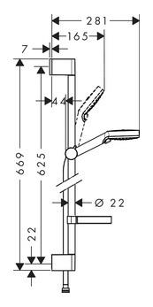 Dušo komplektas Hansgrohe Crometta 26553400