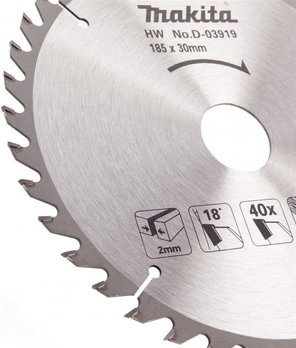 Diskinis medienos pjūklas Makita, 18,5 cm