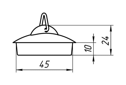 Vonios plautuvės kamštis Aniplast M300, 1½