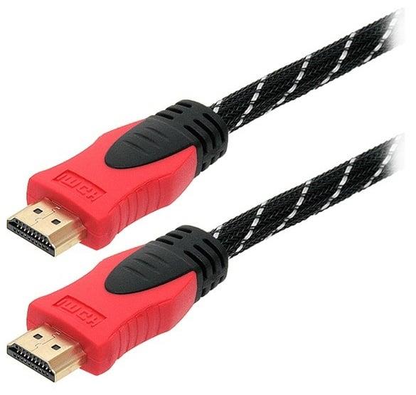 Kabel BLOW HDMI M, HDMI M, 3m, czarny/czerwony 92-056#