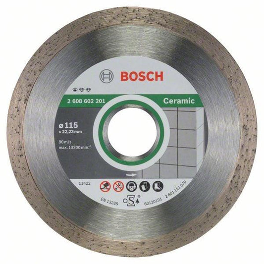 DISKAS DEIMANTINIS TIESUS PLYTELĖMS 115X22.23mm