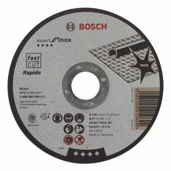 Tarcza tnąca Bosch, 125 x 1 x 22.23 mm