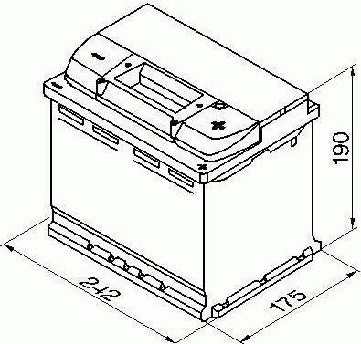 Akumuliatorius Bosch S4, 60 Ah, 540 A, 12 V