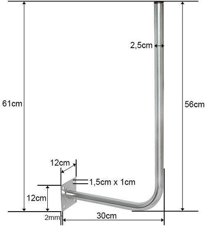 Antenos tvirtinimas Blow 76-900, 55 x 30 cm