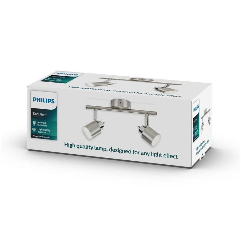 Kryptinis šviestuvas PHILIPS MERANTI, 2 × 35 W, GU10
