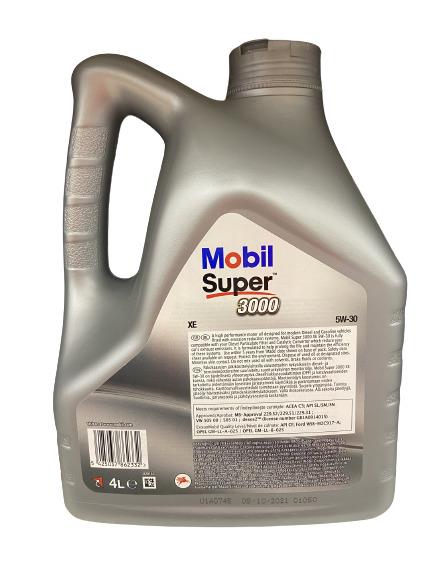 Automobilio variklio tepalas Mobil Super 3000 XE, 5W-30, 4 l