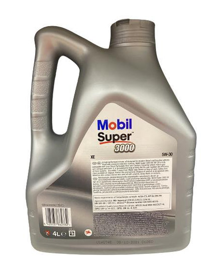 Automobilio variklio tepalas Mobil Super 3000 XE, 5W-30, 4 l
