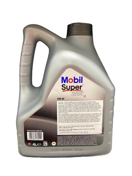 Automobilio variklio tepalas Mobil Super 2000x1, 10W-40, 4 l