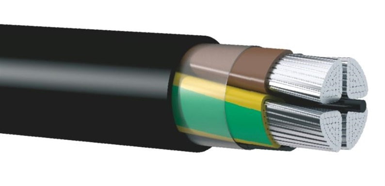 Aliumininis jėgos kabelis TT Cables AXMK 4 x 16 mm²