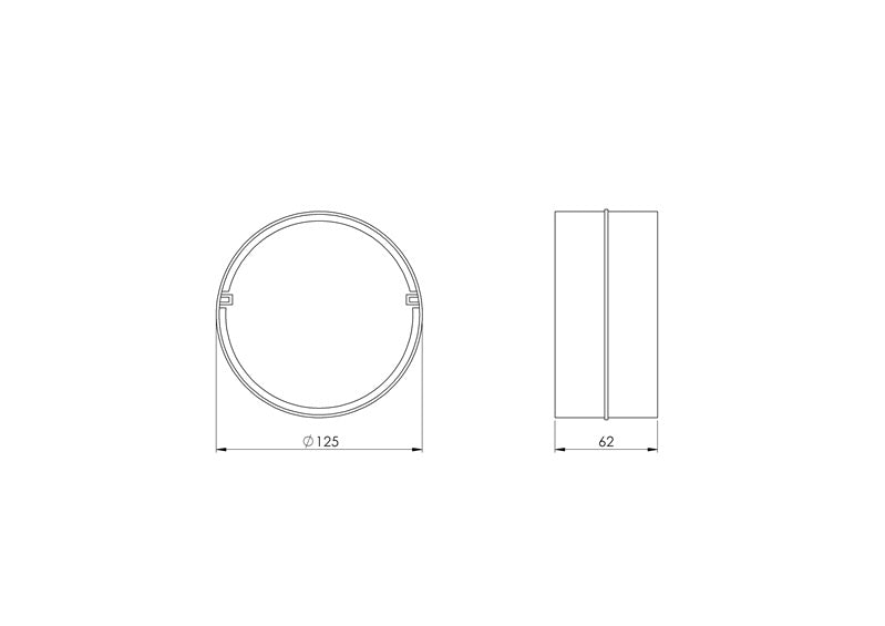 Przewód elastyczny EUROPLAST AS125, D125 mm