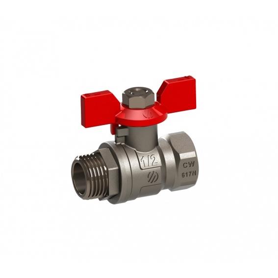 Zawór 153603 Sena prosty 1/2", gwint wewnętrzny/zewnętrzny