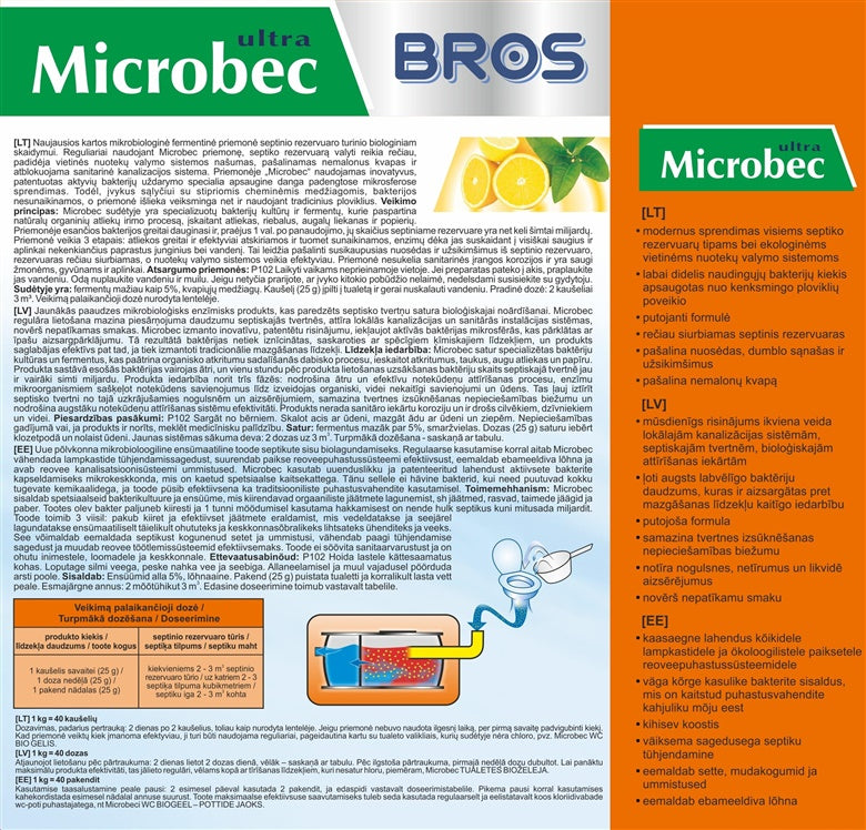Środek do szamb Bros Microbec, 1 kg