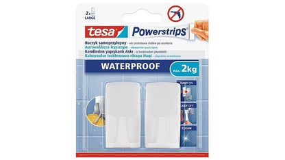 Haczyki samoprzylepne Power Strips, wodoodporne, 2 szt.