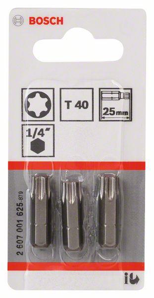 Bity do wkrętarki Bosch Extra Hard T40, 25 mm, 3 szt.