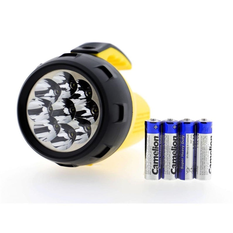 ŽIBINTAS RANKINIS CAMELION 9XLED + 4XAA