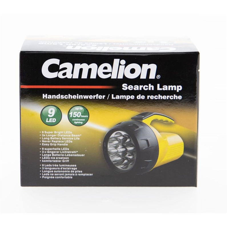 ŽIBINTAS RANKINIS CAMELION 9XLED + 4XAA