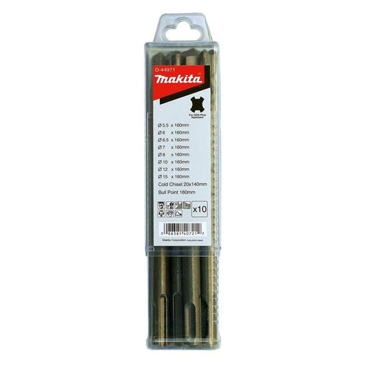 Zestaw dłut i wierteł SDS+ Makita 10szt.