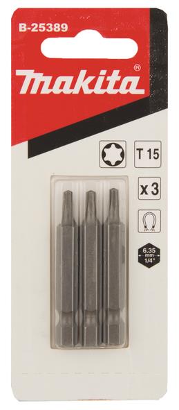 Atsuktuvų antgaliai Makita B-25389 T15, 50 mm, 3 vnt