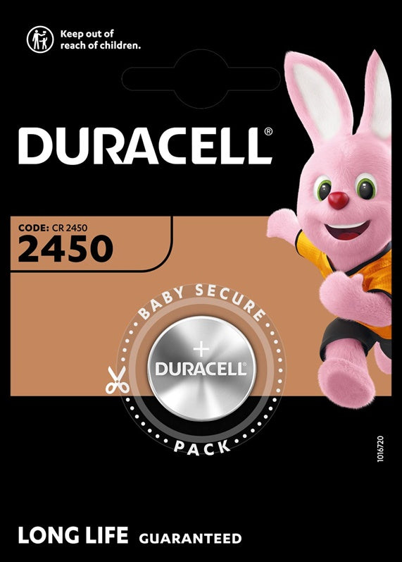 Elementas DURACELL CR2450, 3V
