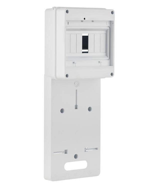 Płyta pod licznik elektryczny z panelem, 1-fazowa, 7-modułowa