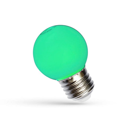 Żarówka Spectrum LED, P45, E27, 1W, zielona