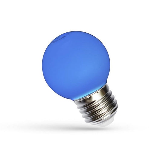 Żarówka Spectrum LED, P45, E27, 1W, niebieska
