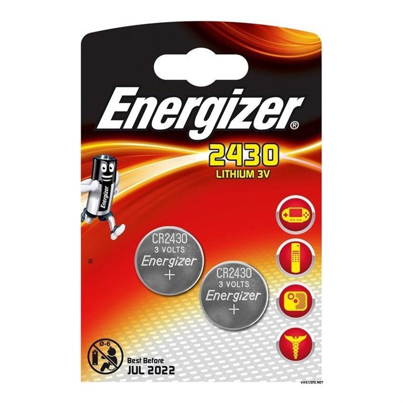 Baterie ENERGIZER CR2430, 3V, 2 szt.