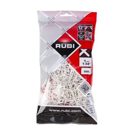 Krzyżyki dystansowe Rubi, 1 mm, 300 szt.