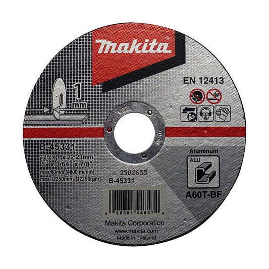 Aliuminio jovimo diskas Makita B-45331, 125 x 1 x 22.23 mm