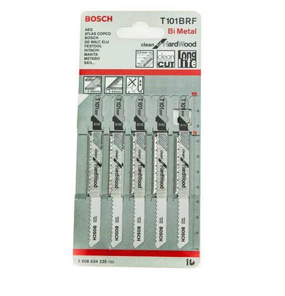 Siaurapjūklio pjūkleliai Bosch, T101BRF, 5 vnt.
