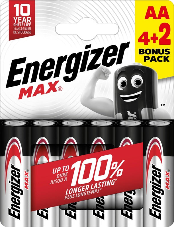 Baterie ENERGIZER AA/LR06, 1,5V, 6 szt.