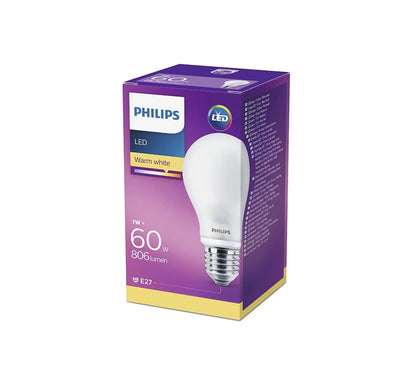 Lemputė Philips LED, A60, E27, 7 W, 806 lm, 2700 K