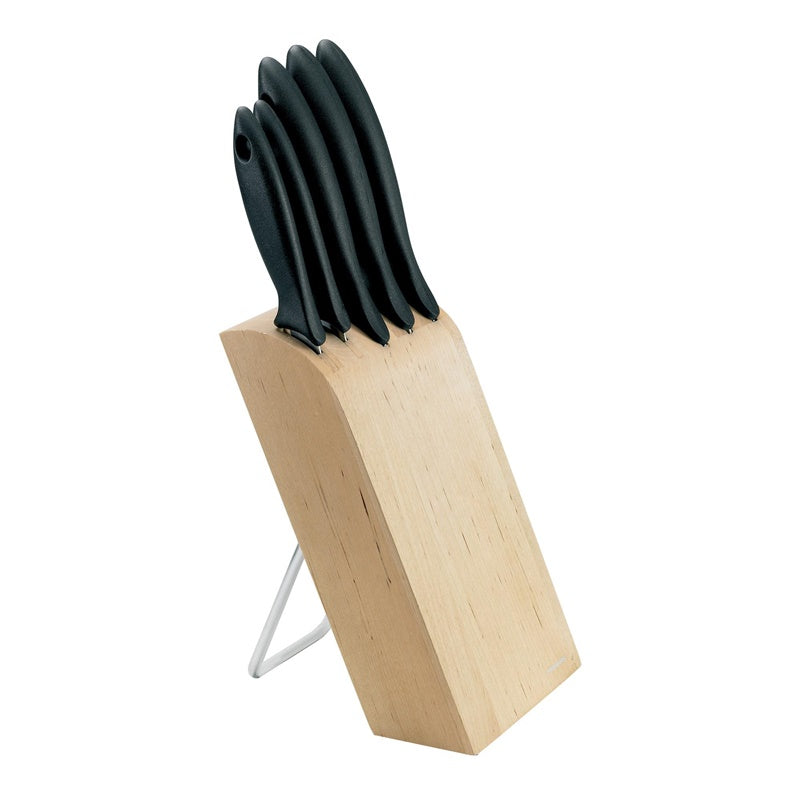 Peilių komplektas su stovu Fiskars Essential, 5 vnt