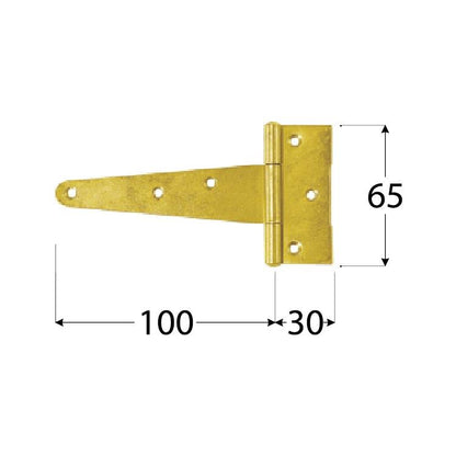 Lankstas vartams Domax ZT 100 8181, 3 cm, 0.2 cm, aukso