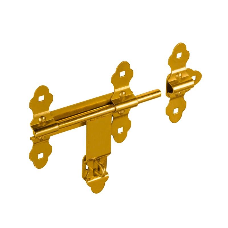 Zasuwka do drzwi Domax 8651, żółta, 200 mm x 200 mm